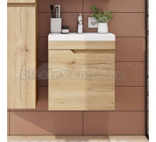 Тумба с раковиной Itana Sky 50 подвесная, дуб мавелла голд