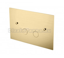 Кнопка смыва для унитаза Boheme 647-MG латунь, цвет matt gold, ультраплоская