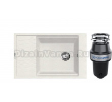 Комплект Мойка Lava L9.LAT, latte + Измельчитель KUCHENSTERN Muhle