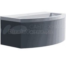 Тумба с раковиной Астра-Форм Венеция 2.0 100 подвесная, 1 ящик, серо-голубая