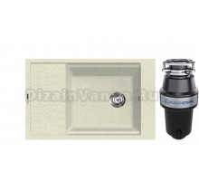 Комплект Мойка Lava L9.VNL, vanilla + Измельчитель KUCHENSTERN Muhle