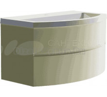 Тумба с раковиной Астра-Форм Венеция 2.0 80 подвесная, 2 ящика, бежевая