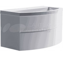 Тумба с раковиной Астра-Форм Венеция 2.0 80 подвесная, 2 ящика, белая