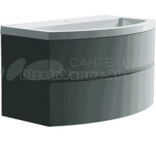 Тумба с раковиной Астра-Форм Венеция 2.0 100 подвесная, 2 ящика, зеленая