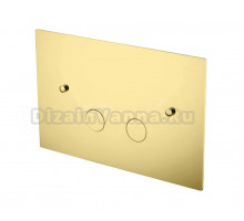 Кнопка смыва для унитаза Boheme 647-G латунь, цвет gold, ультраплоская
