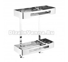 Полка AZARIO AZ-170-2 двухэтажная, хром