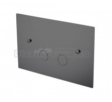 Кнопка смыва для унитаза Boheme 647-SGM латунь, цвет shine gun metal, ультраплоская