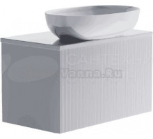 Тумба с раковиной Астра-Форм М-40 Slim 80 подвесная, 1 ящик, белая