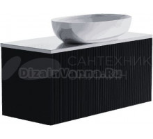 Тумба с раковиной Астра-Форм М-40 Slim 100 подвесная, 1 ящик, черная