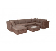 Комплект садовой мебели 7 в 1 4SiS Лунго коричневый