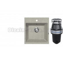 Комплект Мойка Lava Q1.SCA, scandic + Измельчитель KUCHENSTERN Muhle