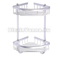 Полка AZARIO AZ-814-2 двухэтажная, хром