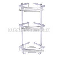 Полка AZARIO AZ-814-3 трехэтажная, хром
