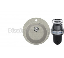 Комплект Мойка Lava R1, scandic + Измельчитель KUCHENSTERN Muhle