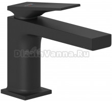 Смеситель для раковины Kludi Decus 542673975 EcoPlus, черный матовый