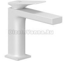 Смеситель для раковины Kludi Decus 542895375 EcoPlus, белый матовый
