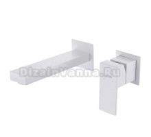 Смеситель для раковины Abber Daheim AF8212W С ВНУТРЕННЕЙ ЧАСТЬЮ, матовый белый