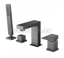 Смеситель на борт ванны Abber Daheim AF8213NG никель