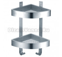 Полка AZARIO AZ-833-2 двухэтажная, хром