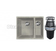 Комплект Мойка Lava U2, scandic + Измельчитель KUCHENSTERN Muhle