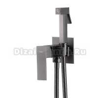 Гигиенический душ Abber Daheim AF8226NG со смесителем, С ВНУТРЕННЕЙ ЧАСТЬЮ, никель