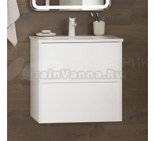 Тумба с раковиной Brevita Toy 50 подвесная, белая