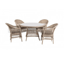 Комплект садовой мебели 5 в 1 4SiS Дольче соломенный