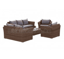 Комплект садовой мебели 5 в 1 4SiS Капучино Дабл коричневый