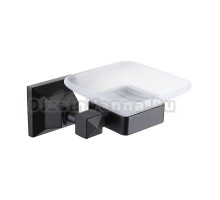 Мыльница AZARIO Altre AZ-96008B настенная, стеклянная, черная