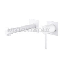 Смеситель для раковины Abber Emotion AF8812W С ВНУТРЕННЕЙ ЧАСТЬЮ, матовый белый