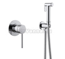 Гигиенический душ Abber Emotion AF8825 со смесителем, С ВНУТРЕННЕЙ ЧАСТЬЮ, хром