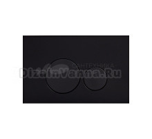 Кнопка смыва для унитаза Olive'S Plaza PL411B АБС-пластик, цвет матовый черный
