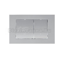 Кнопка смыва для унитаза Olive'S Porto PR412G АБС-пластик, цвет матовый хром