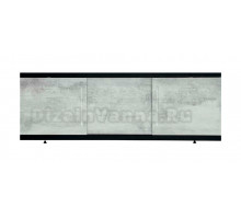 Экран Alavann Alt Black 180 см, серый бетон