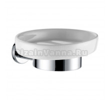 Мыльница AZARIO Forny AZ-88308 настенная, керамическая, хром