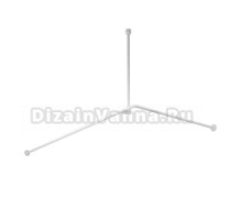 Угловой карниз для ванны Wasserkraft Kammel SC-839018 180x90 см, Г-образный, глянцевый белый