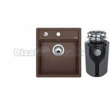 Комплект Мойка Blanco Dalago 45, кофе + Измельчитель KUCHENSTERN Muhle