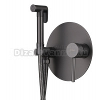 Гигиенический душ Abber Emotion AF8826NG со смесителем, С ВНУТРЕННЕЙ ЧАСТЬЮ, никель