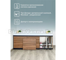 Экран Alavann Rita Black 170 см, дуб