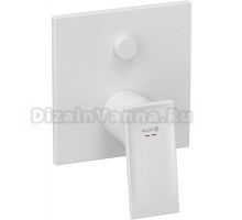 Встраиваемый смеситель для душа и ванны Kludi Decus 547595375 белый матовый