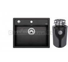 Комплект Мойка Blanco Dalago 6 антрацит + Измельчитель KUCHENSTERN Muhle 353MU35