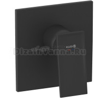 Встраиваемый смеситель для душа и ванны Kludi Decus 547553975 черный матовый