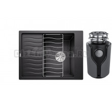 Комплект Мойка Blanco Elon 45S 524814, антрацит + Измельчитель KUCHENSTERN Muhle