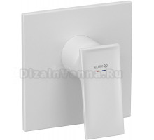 Встраиваемый смеситель для душа и ванны Kludi Decus 547555375 белый матовый, с внутренней частью 88022