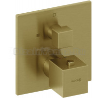 Термостатический смеситель встраиваемый Kludi Decus 54885N075 брашированное золото