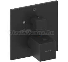 Термостатический смеситель встраиваемый Kludi Decus 548853975 черный матовый, с внутренней частью 88022