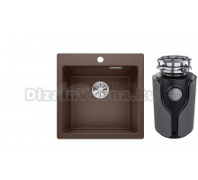 Комплект Мойка Blanco Pleon 5, кофе + Измельчитель KUCHENSTERN Muhle
