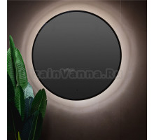 Зеркало круглое Silver Mirrors Monaco-BLACK 100 с подсветкой, бесконтактный сенсор