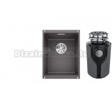 Комплект Мойка Blanco Subline 320-U, темная скала + Измельчитель KUCHENSTERN Muhle