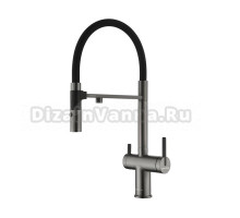 Смеситель для кухни Gravity, вороненая сталь, Gr213888-GM, Starke-Paulmark